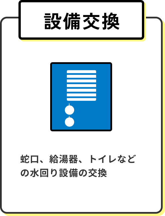 サービス3：設備交換